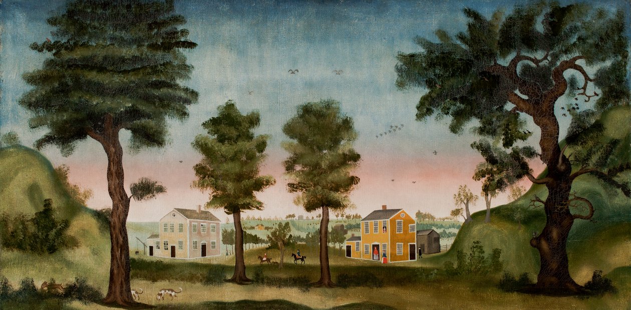 Timothy Ruggles tábornok tanyája, Hardwick, Massachusetts, 1770-75 alkotó: Winthrop Chandler