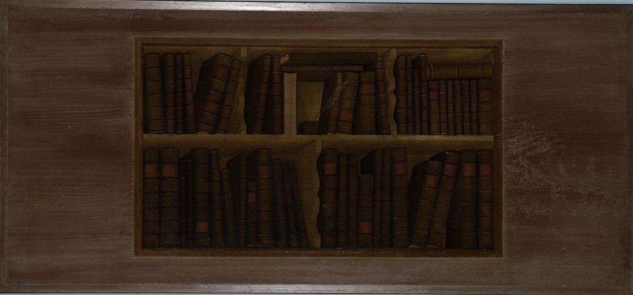 Könyvespolc, 1769 alkotó: Winthrop Chandler