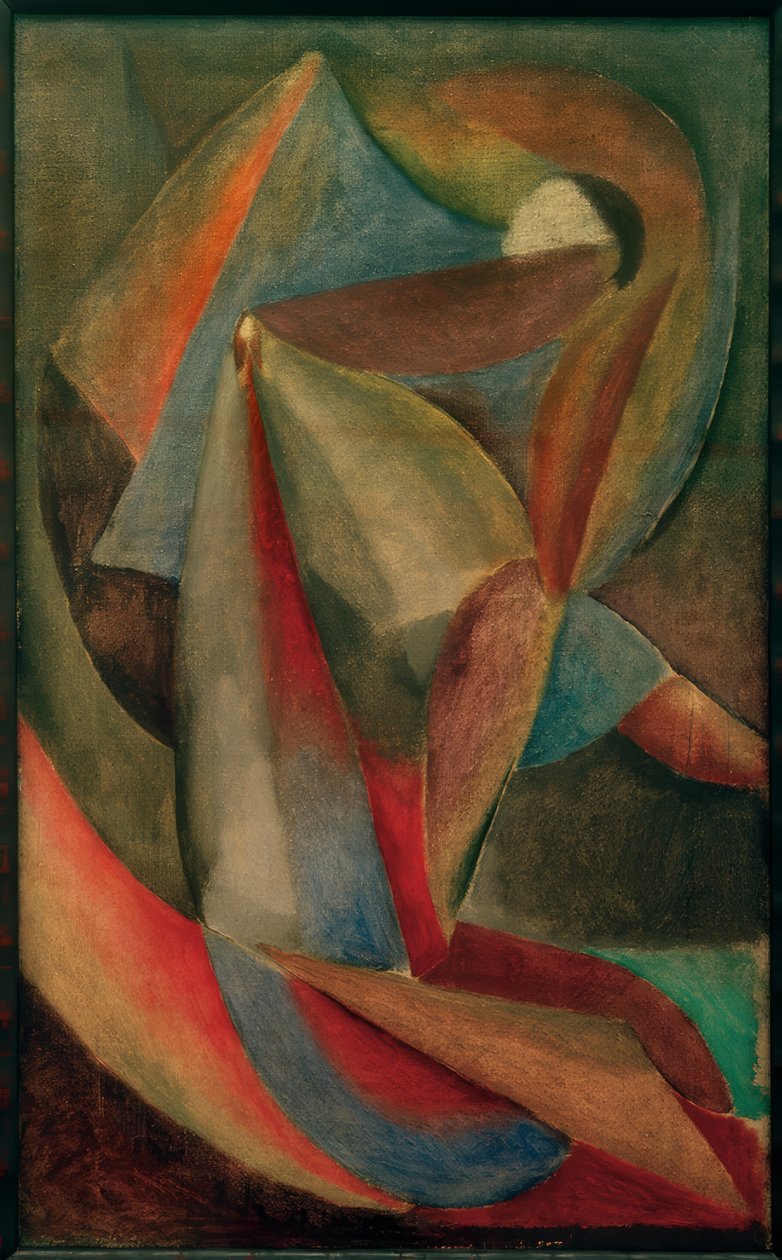 Wladimir Burljuk, A táncos / Festmény, 1910 körül alkotó: Wladimir Burljuk