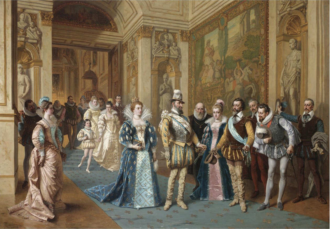 Henrik IV és Marie de Medici alkotó: Wladyslaw Bakalowicz