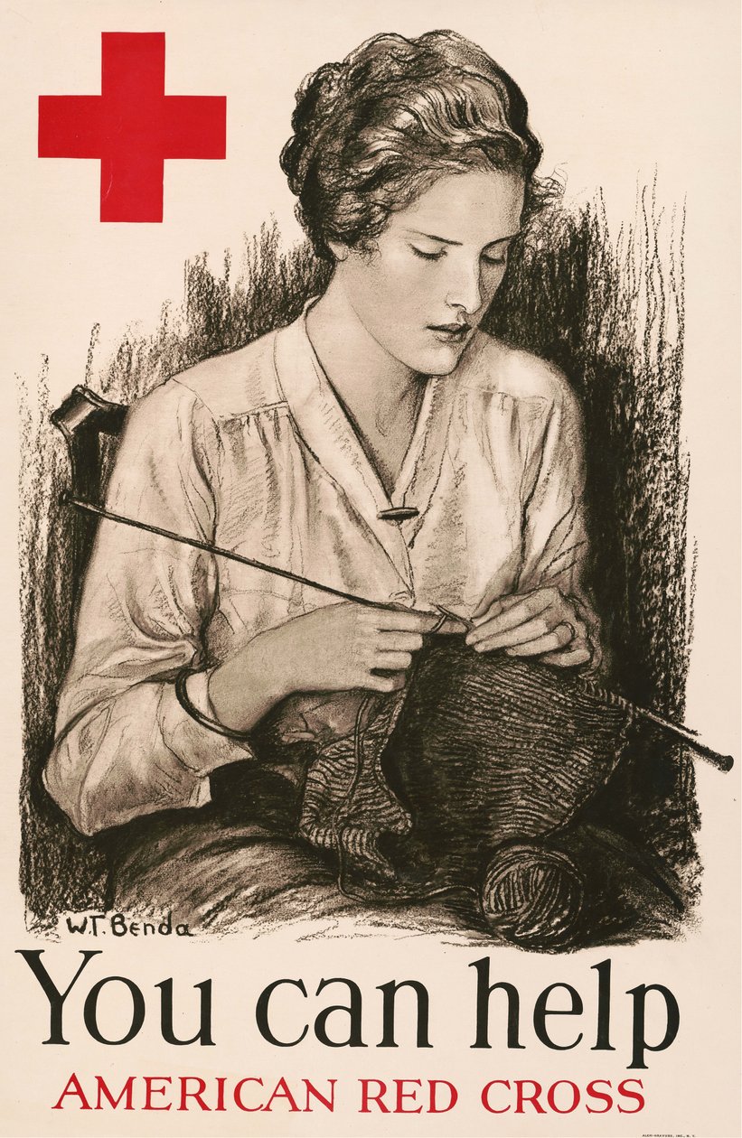 Segíthetsz - Amerikai Vöröskereszt, 1918. alkotó: Wladyslaw Theodor Benda