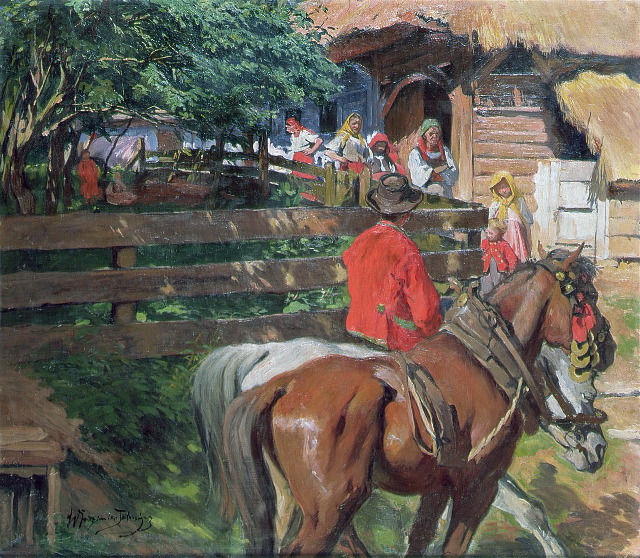 Párkeresés, 1900 körül alkotó: Wlodzimierz Tetmajer