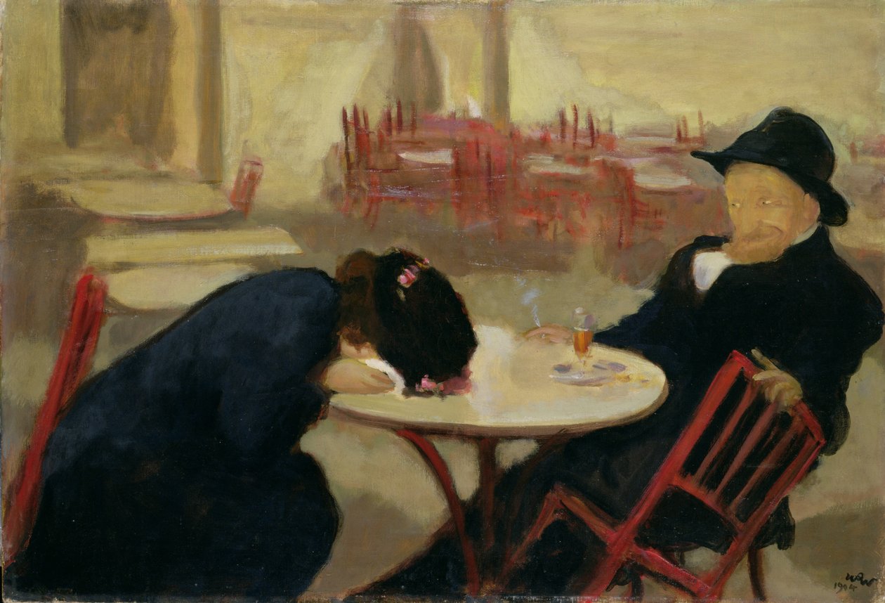 A démon vagy a kávézóban, 1904 alkotó: Wojciech Stanislaw Weiss