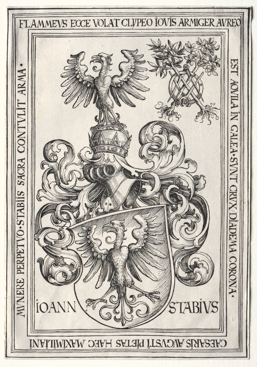 Johann Stabius címere alkotó: Wolf Traut
