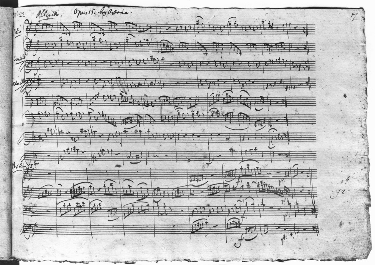 G-dúr trió hegedűre, csembalóra és csellóra (K 496) 1786 (13. oldal) alkotó: Wolfgang Amadeus Mozart
