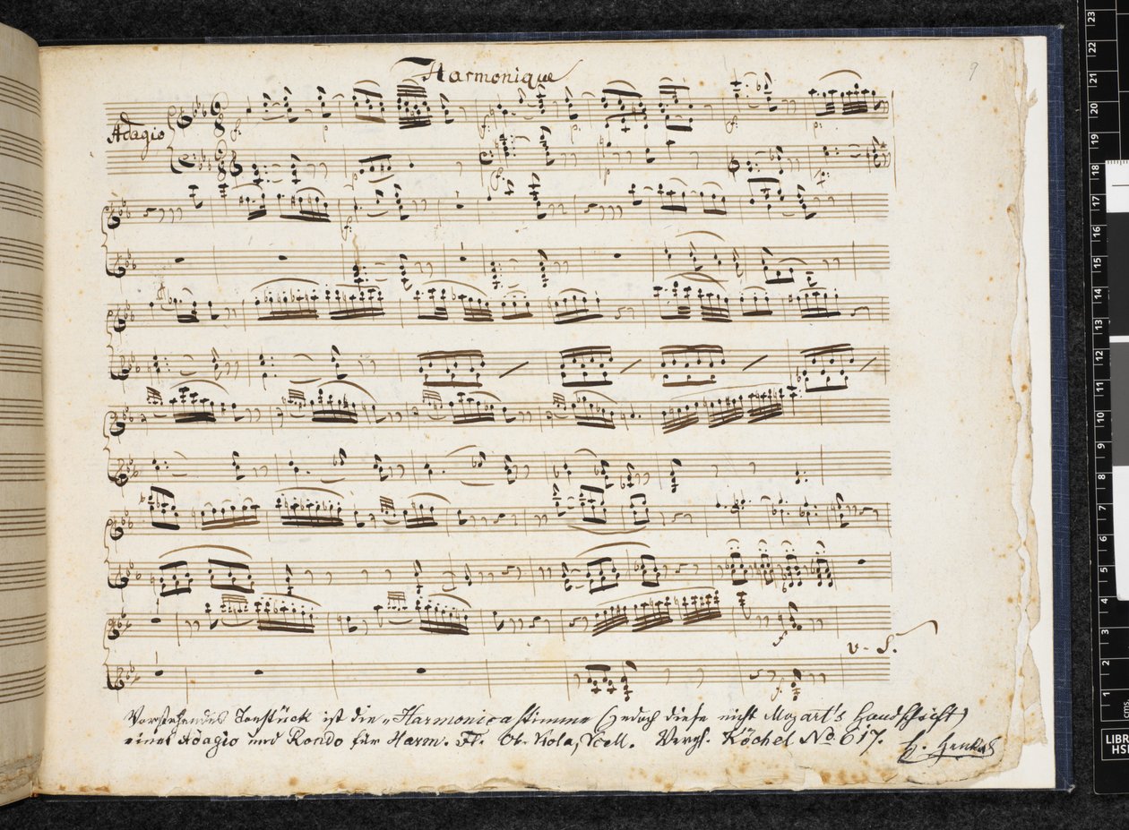 Adagio és Rondo c-moll/dúr armoniára, furulyára, oboára, brácsára és csellóra alkotó: Wolfgang Amadeus Mozart