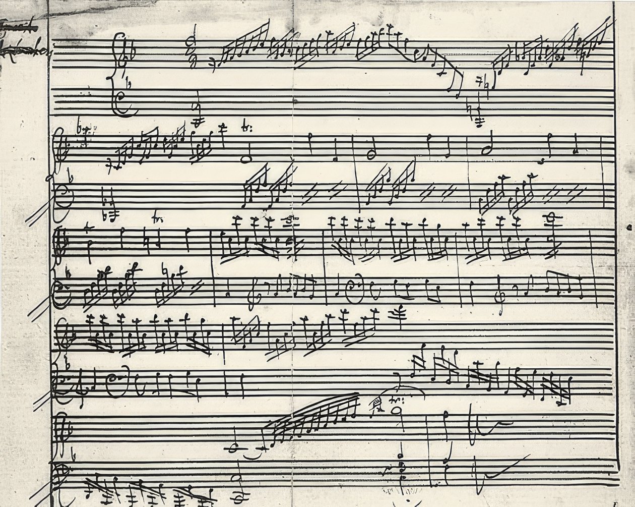Zenei autogram alkotó: Wolfgang Amadeus Mozart