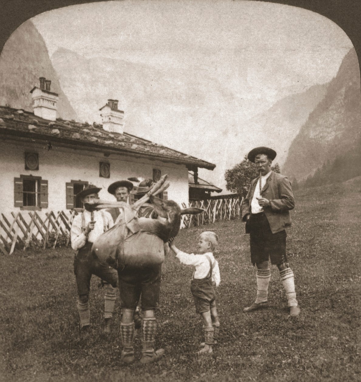 Bajor hegymászók, Németország, 1898. alkotó: Works and Sun Sculpture Studios