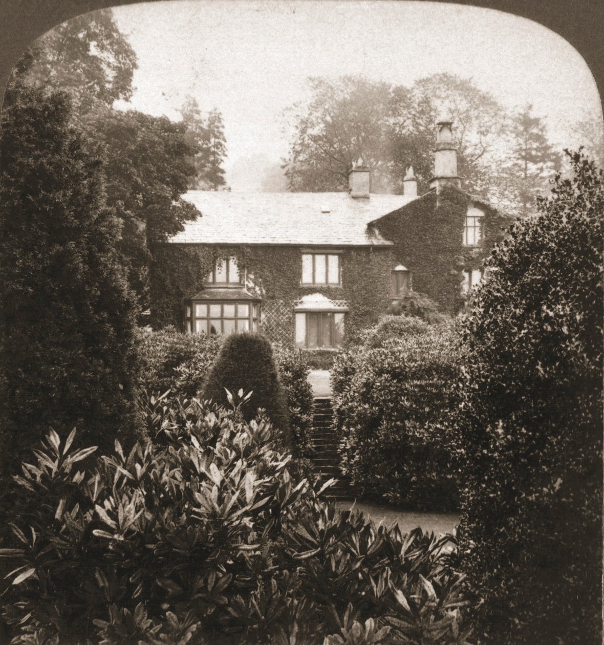 Rydal Mount, William Wordsworth otthona, Lake District, Anglia, 1903. alkotó: Works and Sun Sculpture Studios