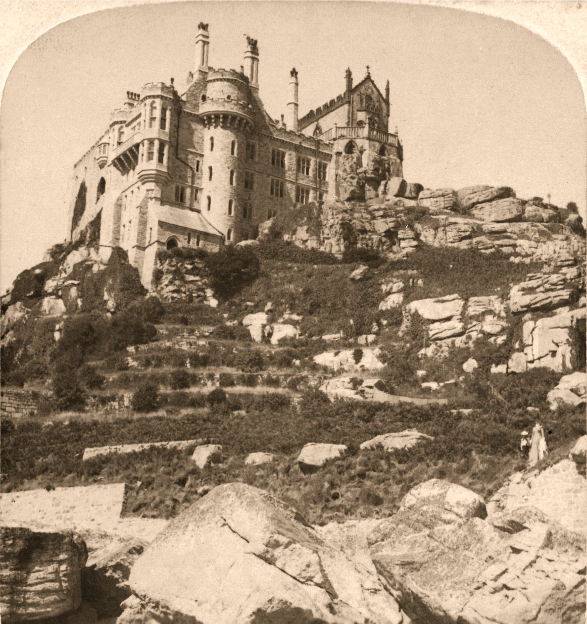 St. Michaels Mount, Bencés kolostor, Penzance, Cornwall, 1900. alkotó: Works and Sun Sculpture Studios