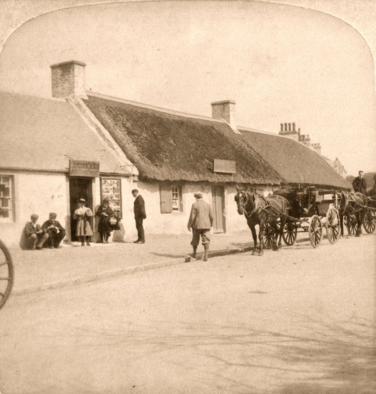 Robert Burns szülőhelye, Ayr, Skócia, 1896. alkotó: Works and Sun Sculpture Studios