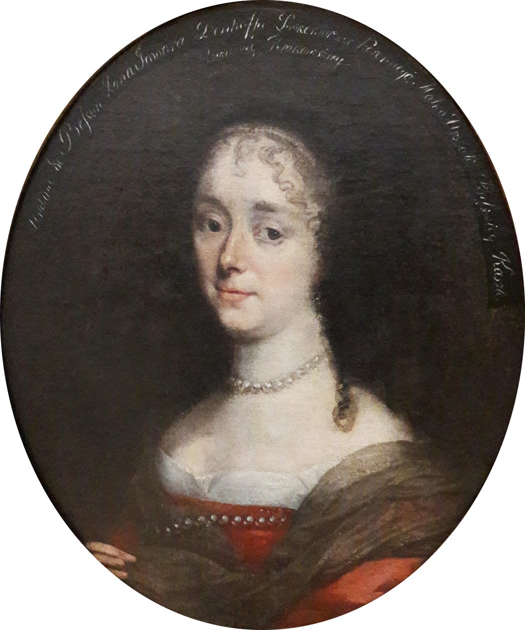 Katarzyna Franciszka Denhoffowa, született von Bessen (1635-1695) portréja. alkotó: Workshop of Daniel Schultz