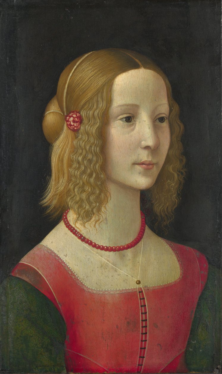 Egy lány portréja alkotó: Workshop of Domenico Ghirlandaio