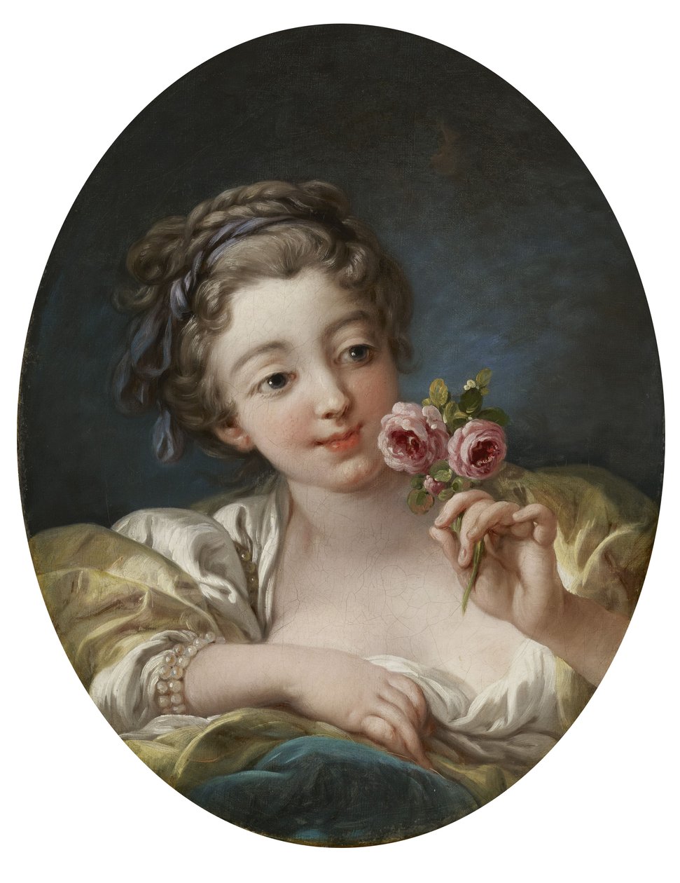 Lány rózsákkal alkotó: François Boucher