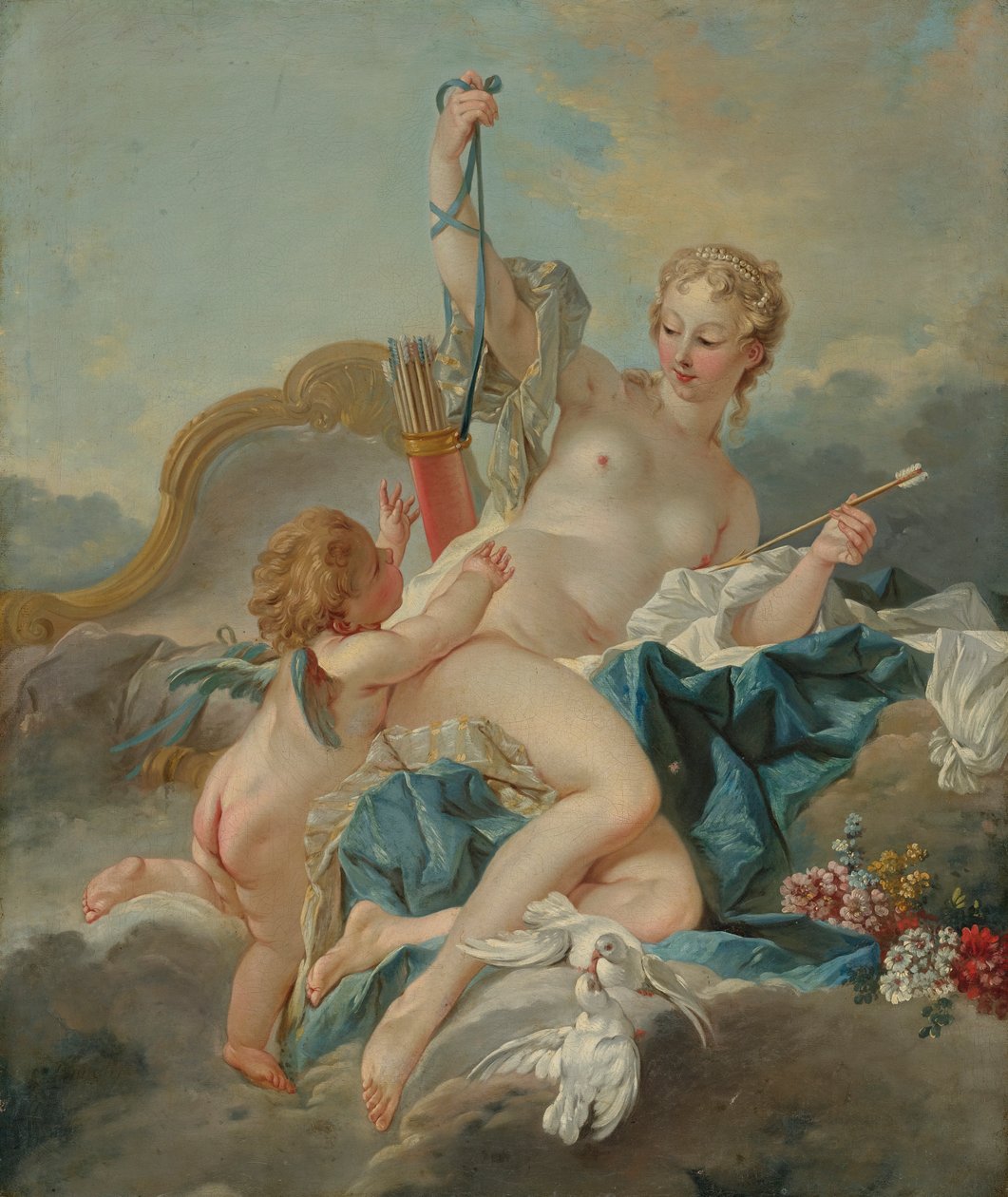Vénusz hatástalanító Ámor alkotó: François Boucher