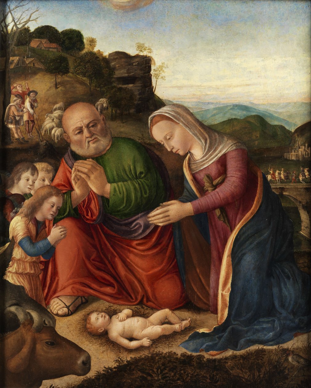 A gyermek imádása alkotó: Giovanni Bellini