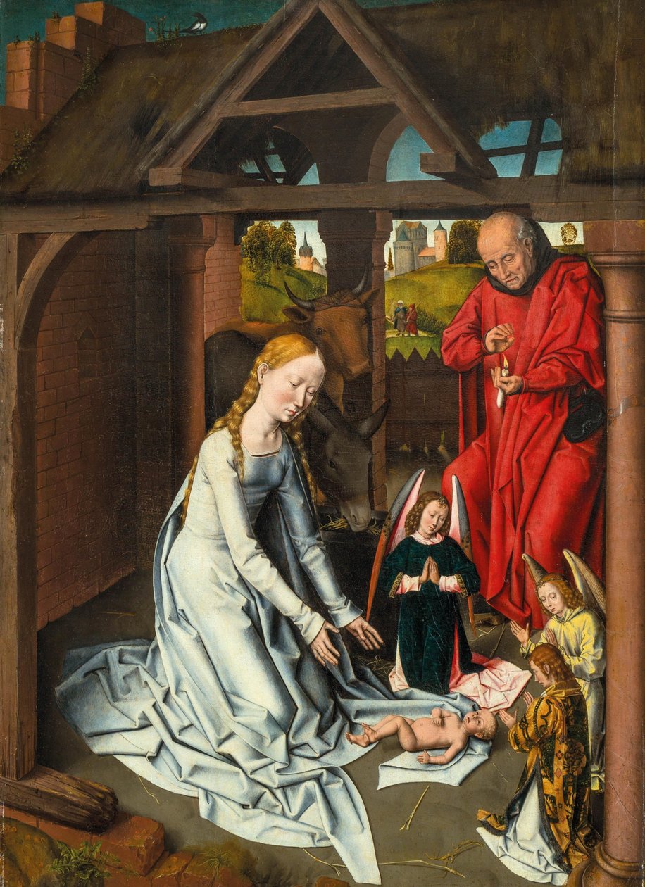 Krisztus születése alkotó: Workshop of Hans Memling