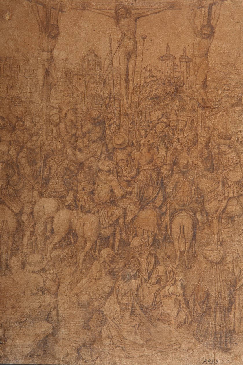 Krisztus keresztre feszítése alkotó: Workshop of Jan van Eyck
