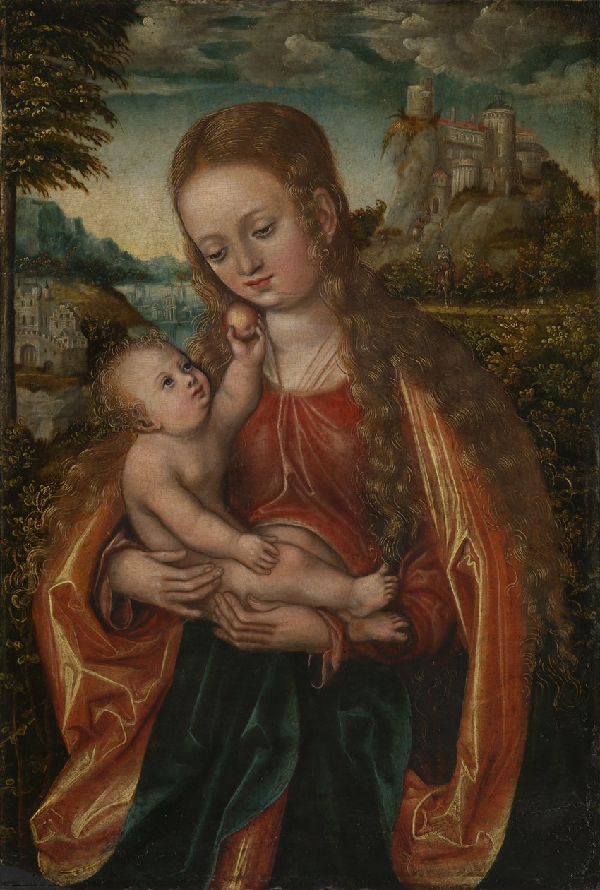 Madonna és gyermeke alkotó: Workshop of Lucas Cranach the Elder  