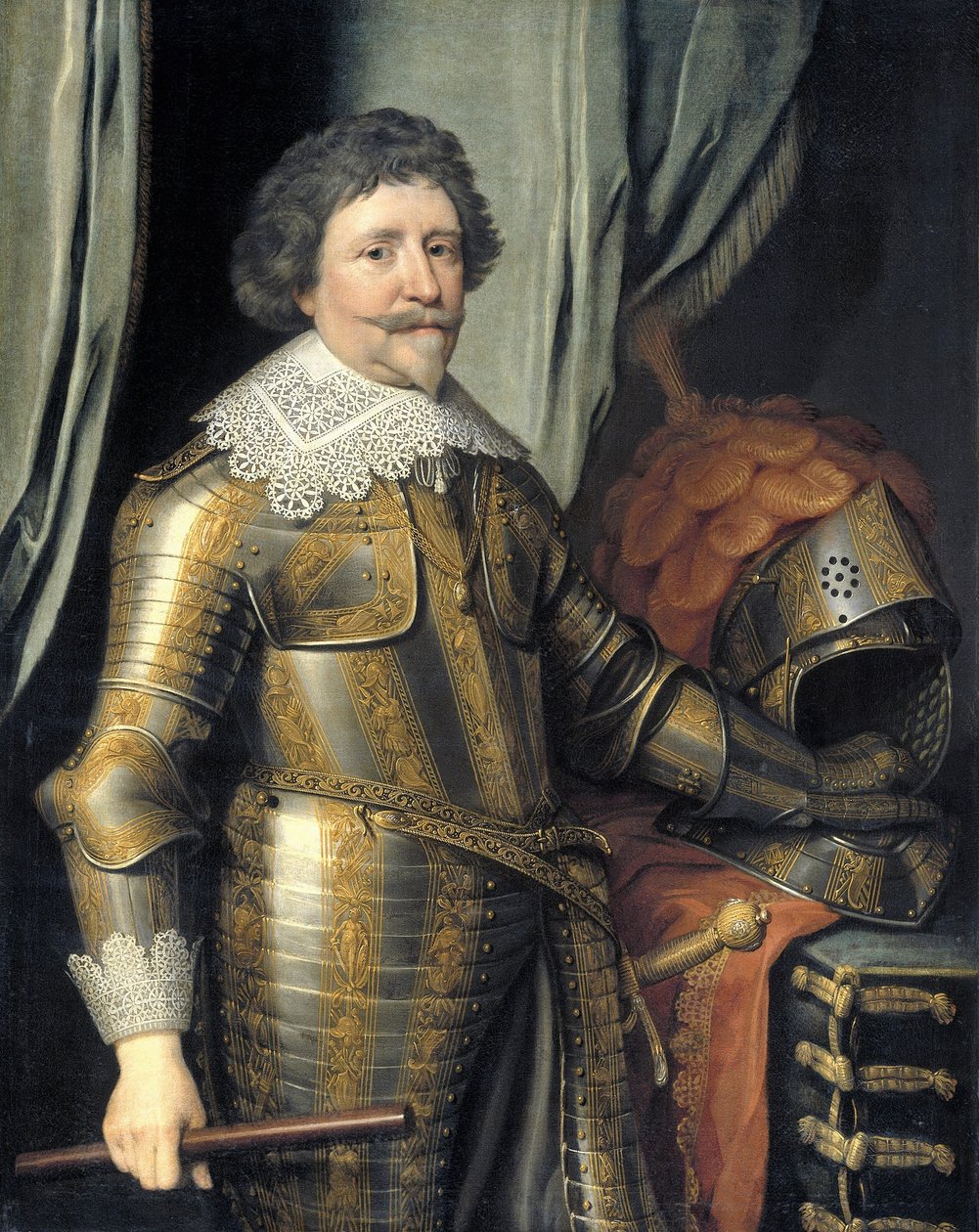 Frederick Henry, Orange herceg portréja. alkotó: Workshop of Michiel van Mierevelt