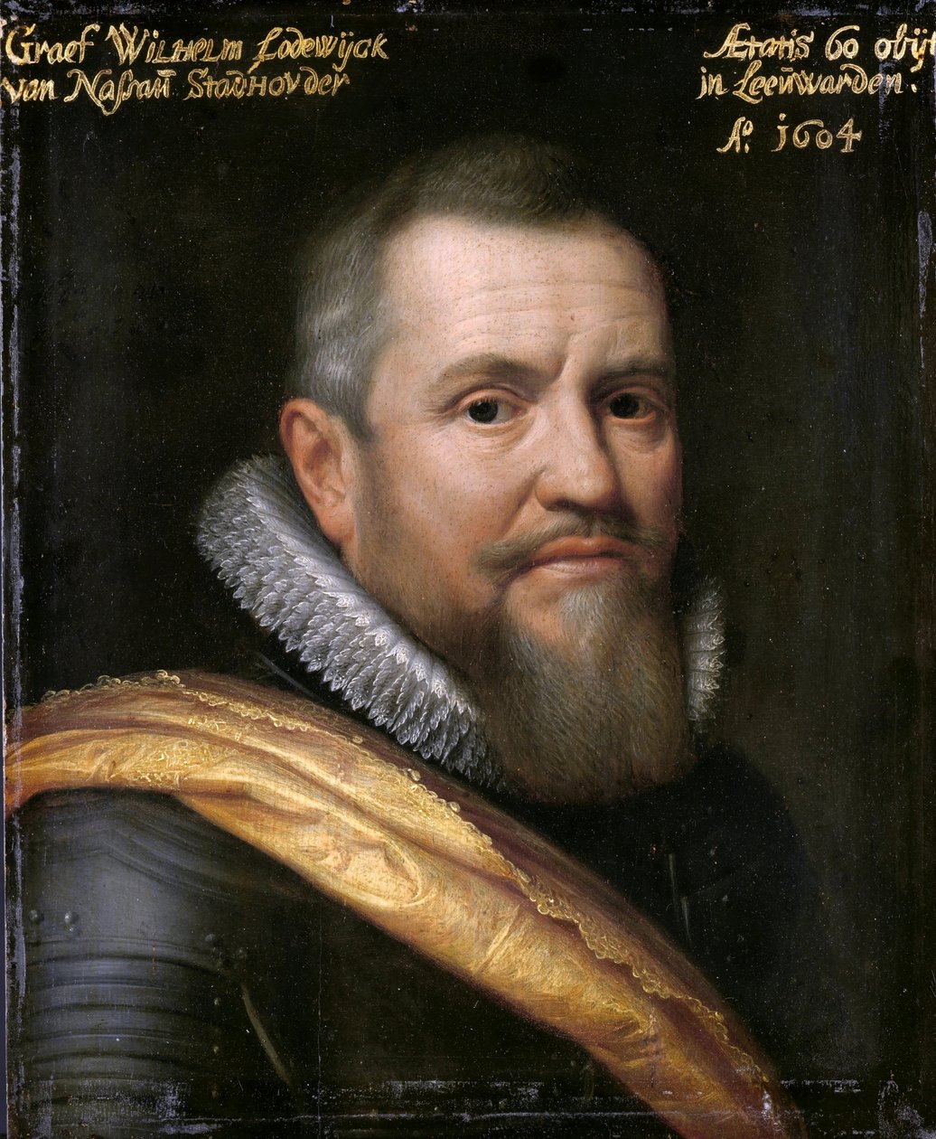Willem Lodewijk (1560-1620), Nassau gróf arcképe alkotó: Workshop of Michiel van Mierevelt