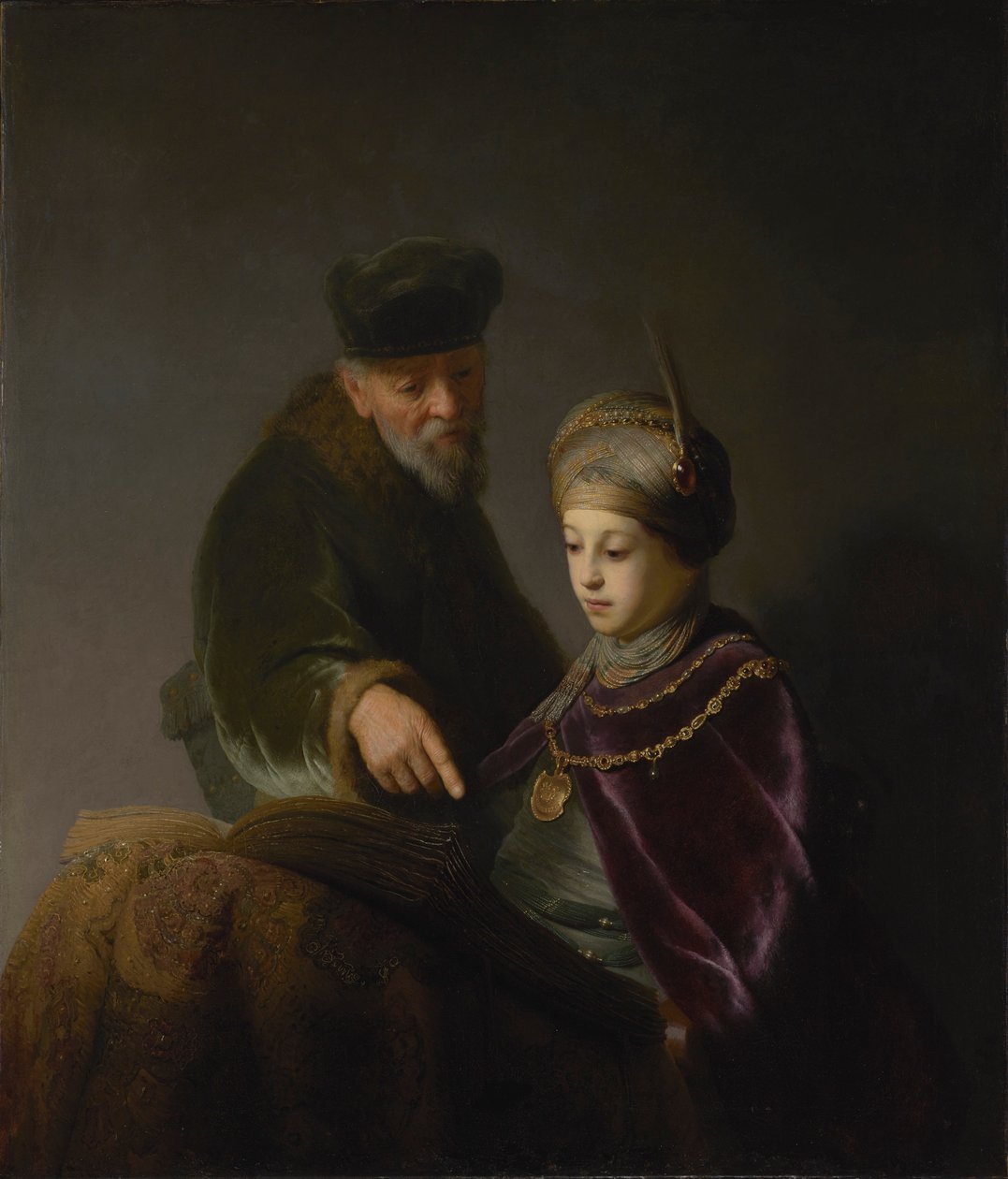 Egy fiatal tudós és tanára alkotó: Workshop of Rembrandt