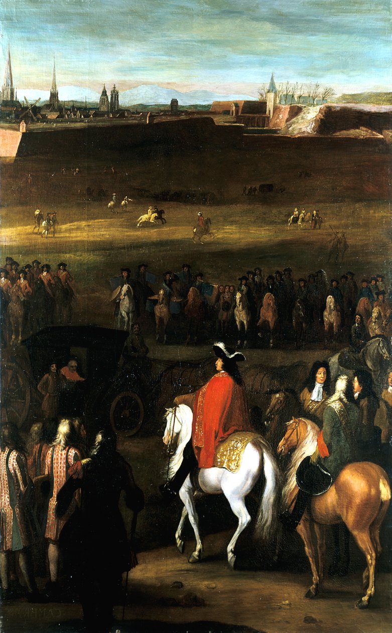 XIV. Lajos nagy csatái: Cambrai citadella leépítése, 1677. alkotó: Workshop of Adam Frans van der Meulen
