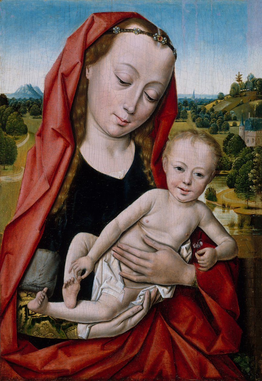 Szűz és gyermek, 1475-99. alkotó: Workshop of Dieric Bouts