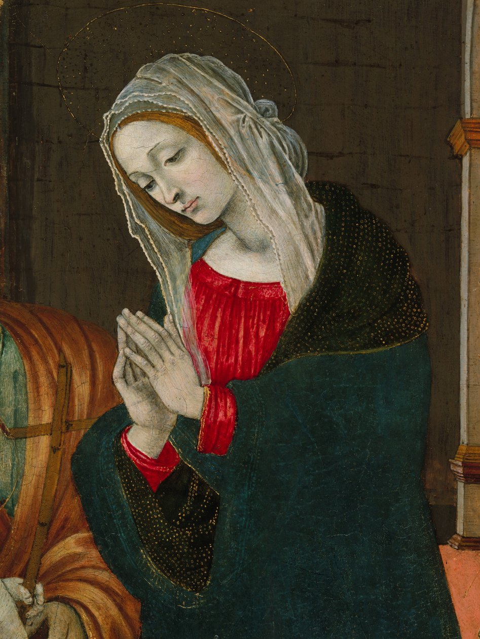 A Születés Szűza, valószínűleg kb. 1500. alkotó: Workshop of Filippino Lippi