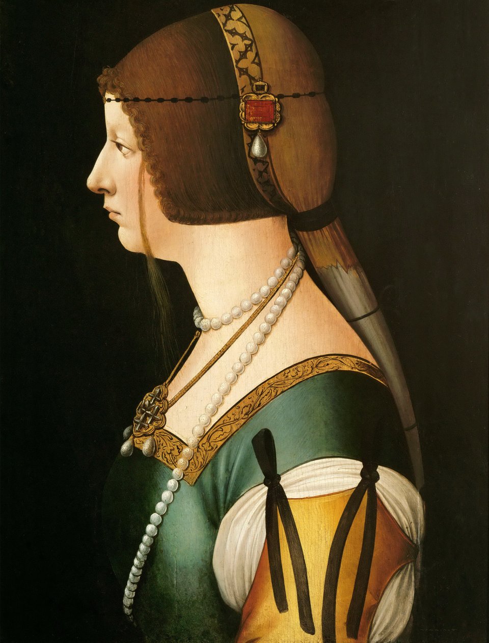 Bianca Maria Sforza alkotó: Workshop of Giovanni Ambrogio de Predis