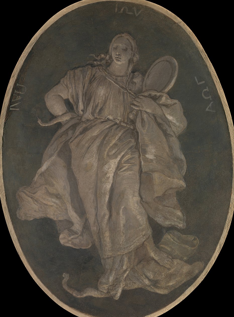Prudence, 1760. alkotó: Workshop of Giovanni Battista Tiepolo