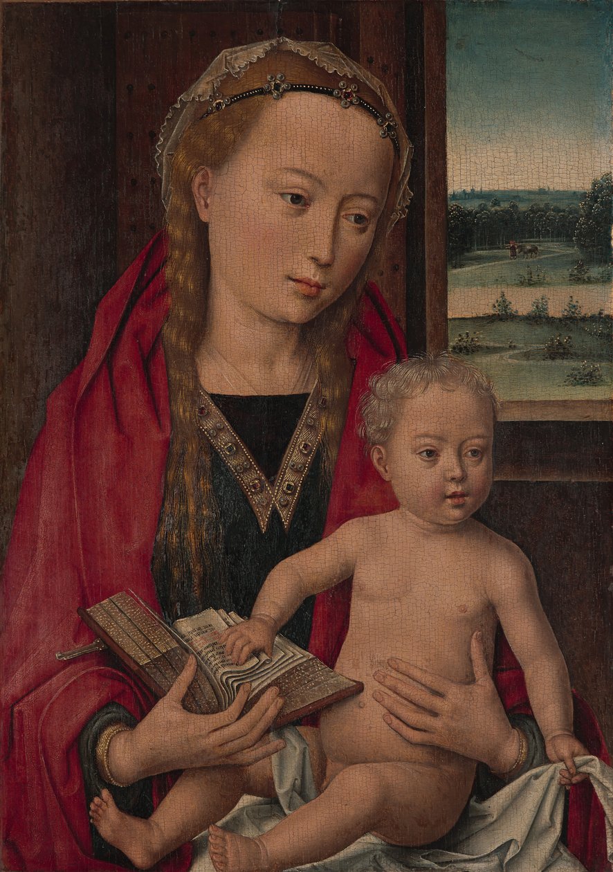 Szűz és gyermek, kb. 1490-94. alkotó: Workshop of Hans Memling