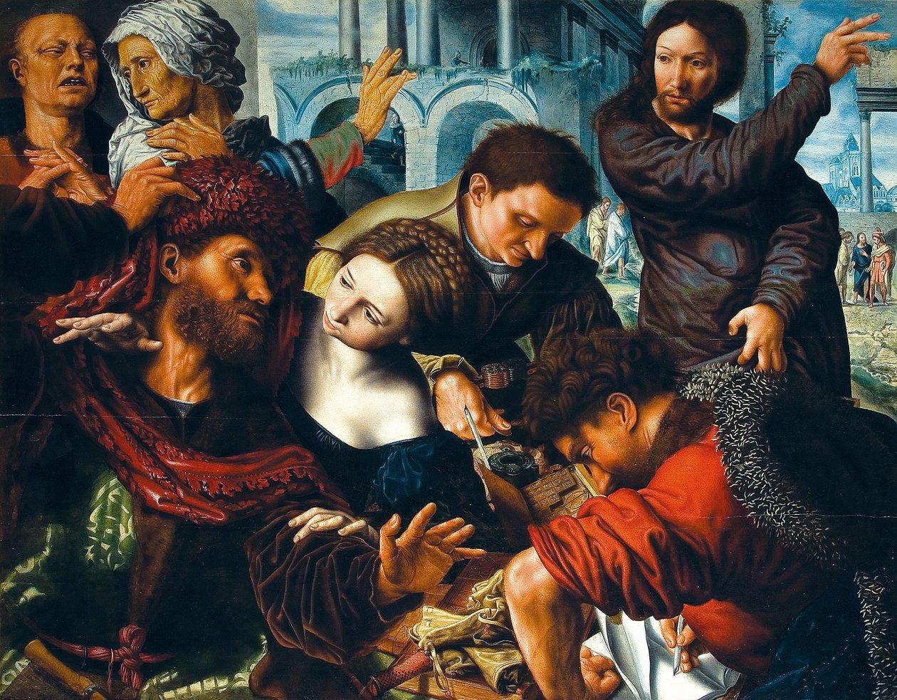 Szent Máté elhívása alkotó: Workshop of Jan Sanders van Hemessen