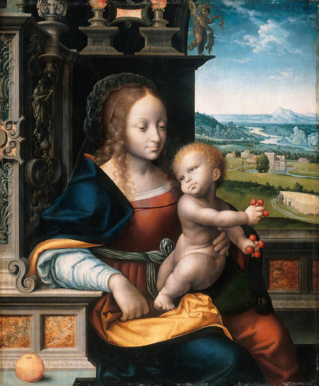 A Cseresznyék Nagyasszonya alkotó: Workshop of Joos van Cleve