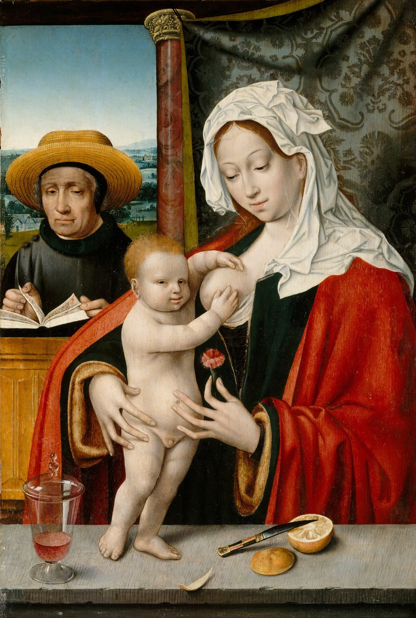 A Szent Család, esetleg 1527-33. alkotó: Workshop of Joos van Cleve
