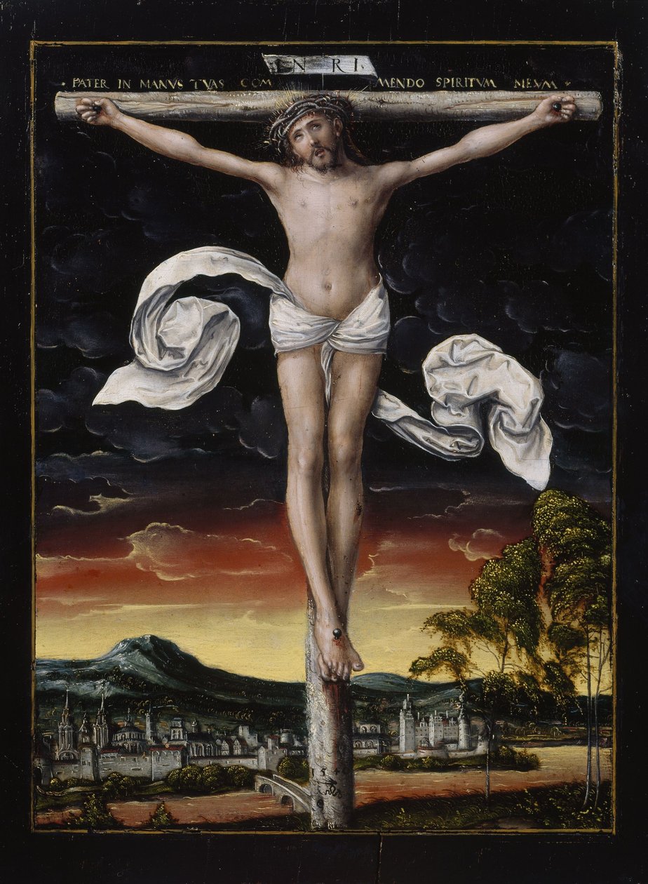 Krisztus a kereszten alkotó: workshop of Lucas Cranach the Elder