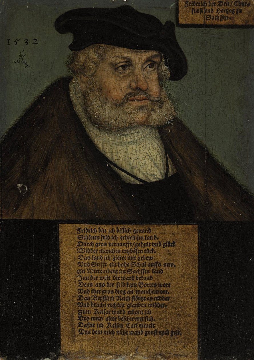 III. bölcs Frigyes (1463-1525), Szászország választófejedelme alkotó: workshop of Lucas Cranach the Elder