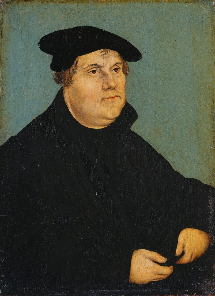 Német: Bildnis Martin Luthers Martin Luthers portréja Luther Mártonról alkotó: workshop of Lucas Cranach the Elder