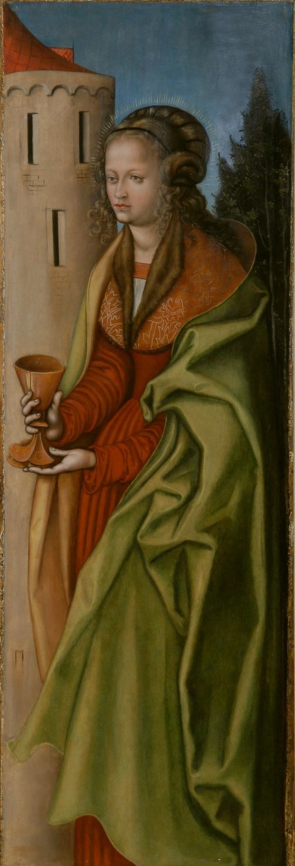 Németül: Hl. Barbara St Barbara alkotó: workshop of Lucas Cranach the Elder