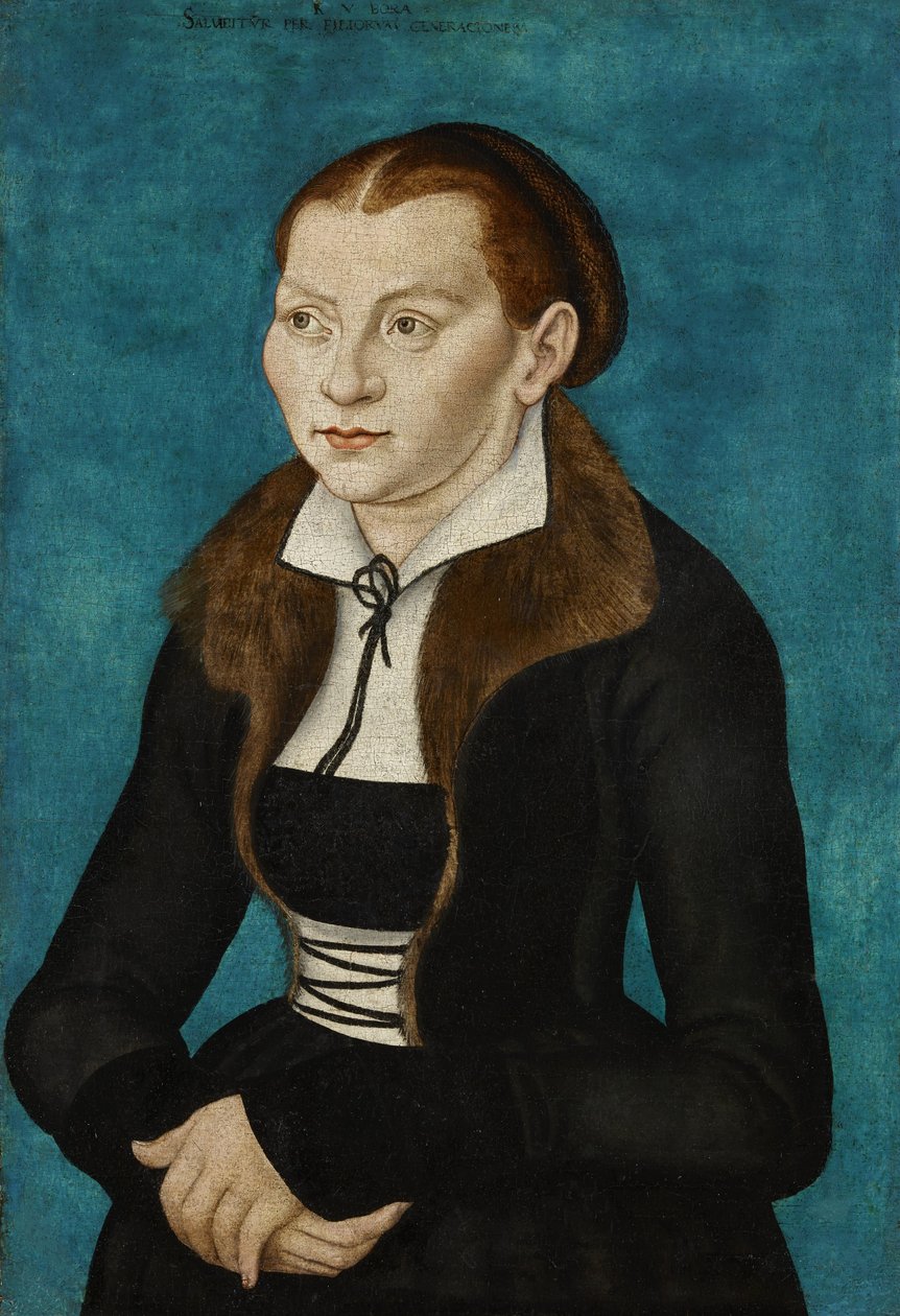 Német: Katharina von Bora, mint fél alak balra Katharina of Bora alkotó: workshop of Lucas Cranach the Elder