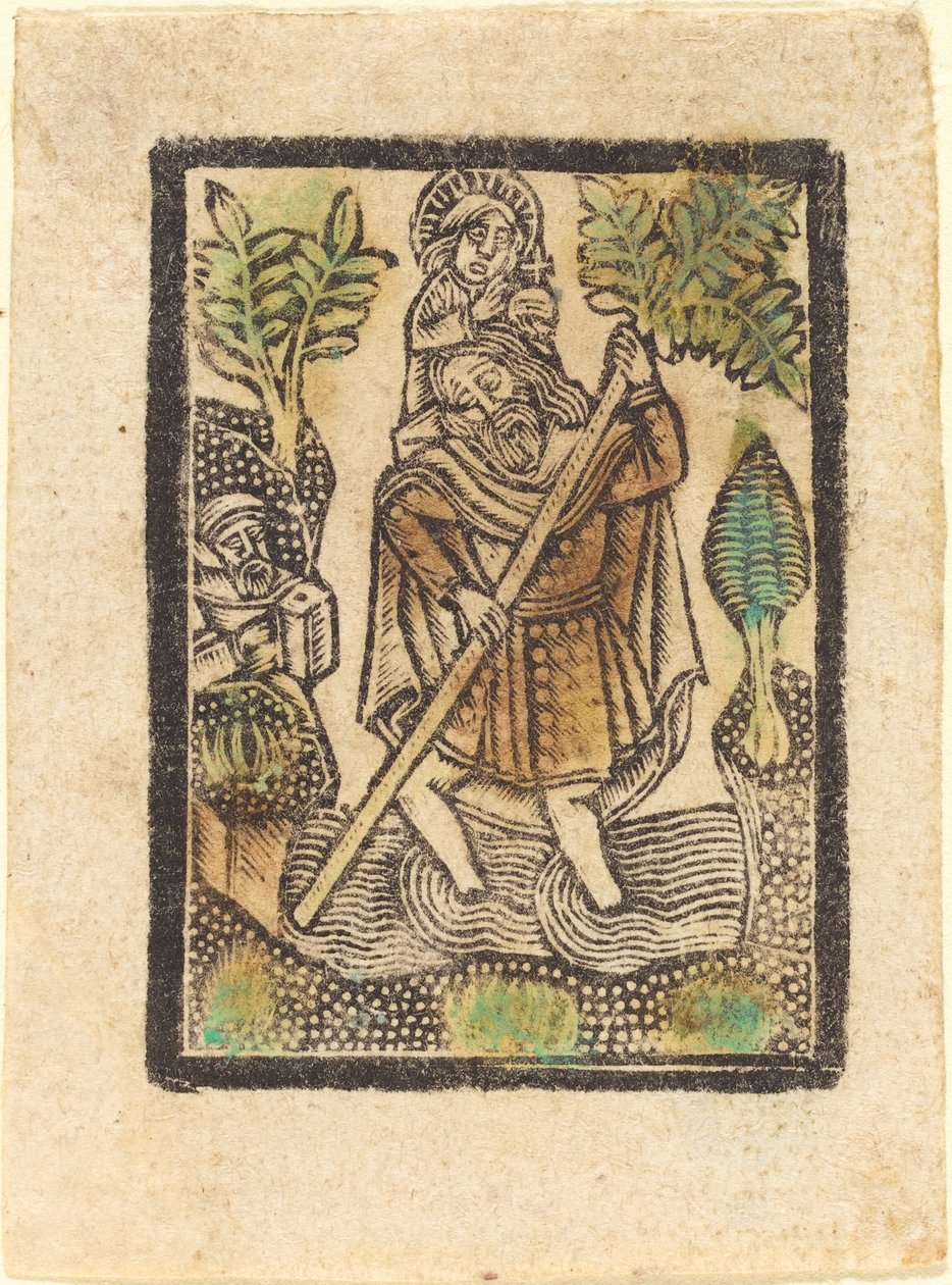 Szent Kristóf alkotó: Workshop of Master of the Aachen Madonna