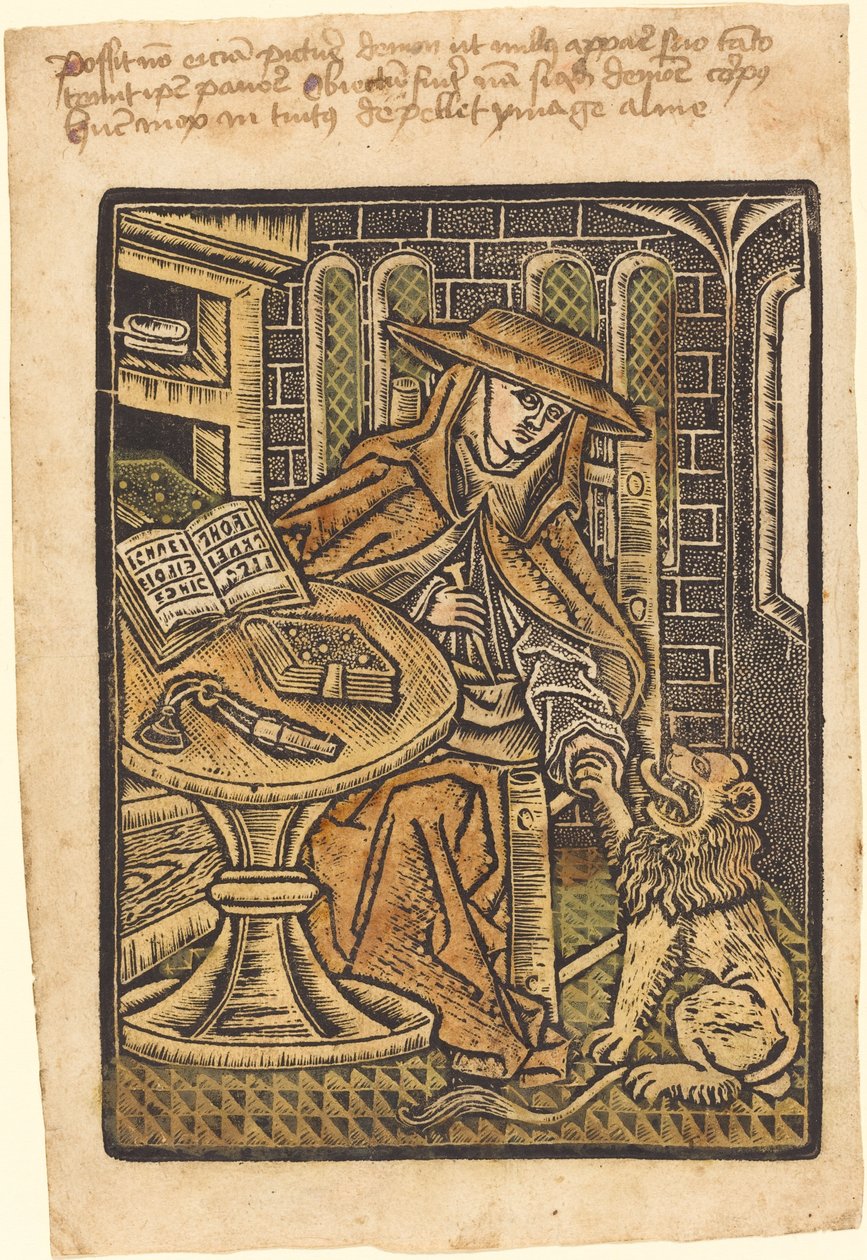 Szent Jeromos alkotó: Workshop of Master of the Aachen Madonna