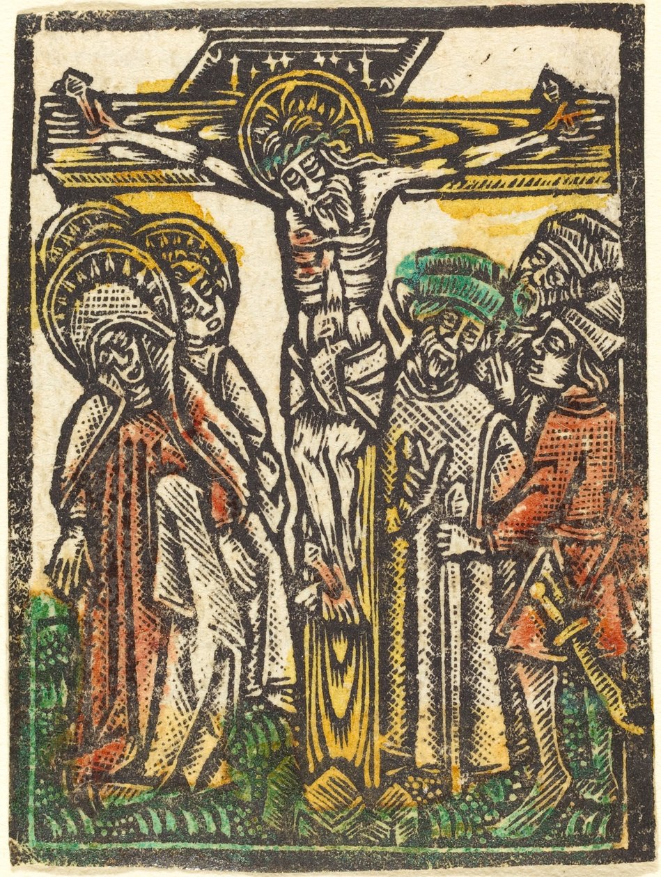 A keresztre feszítés alkotó: Workshop of Master of the Aachen Madonna