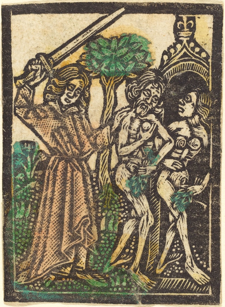 Kiűzetés az Édenkertből alkotó: Workshop of Master of the Aachen Madonna