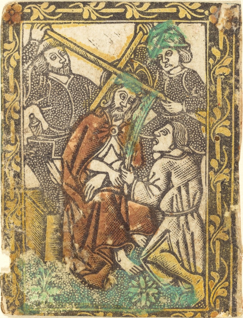 A tövissel megkoronázott Krisztus alkotó: Workshop of Master of the Borders with