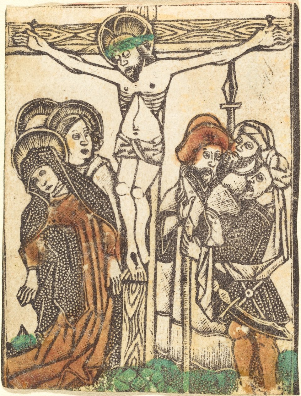 A keresztre feszítés alkotó: Workshop of Master of the Borders with