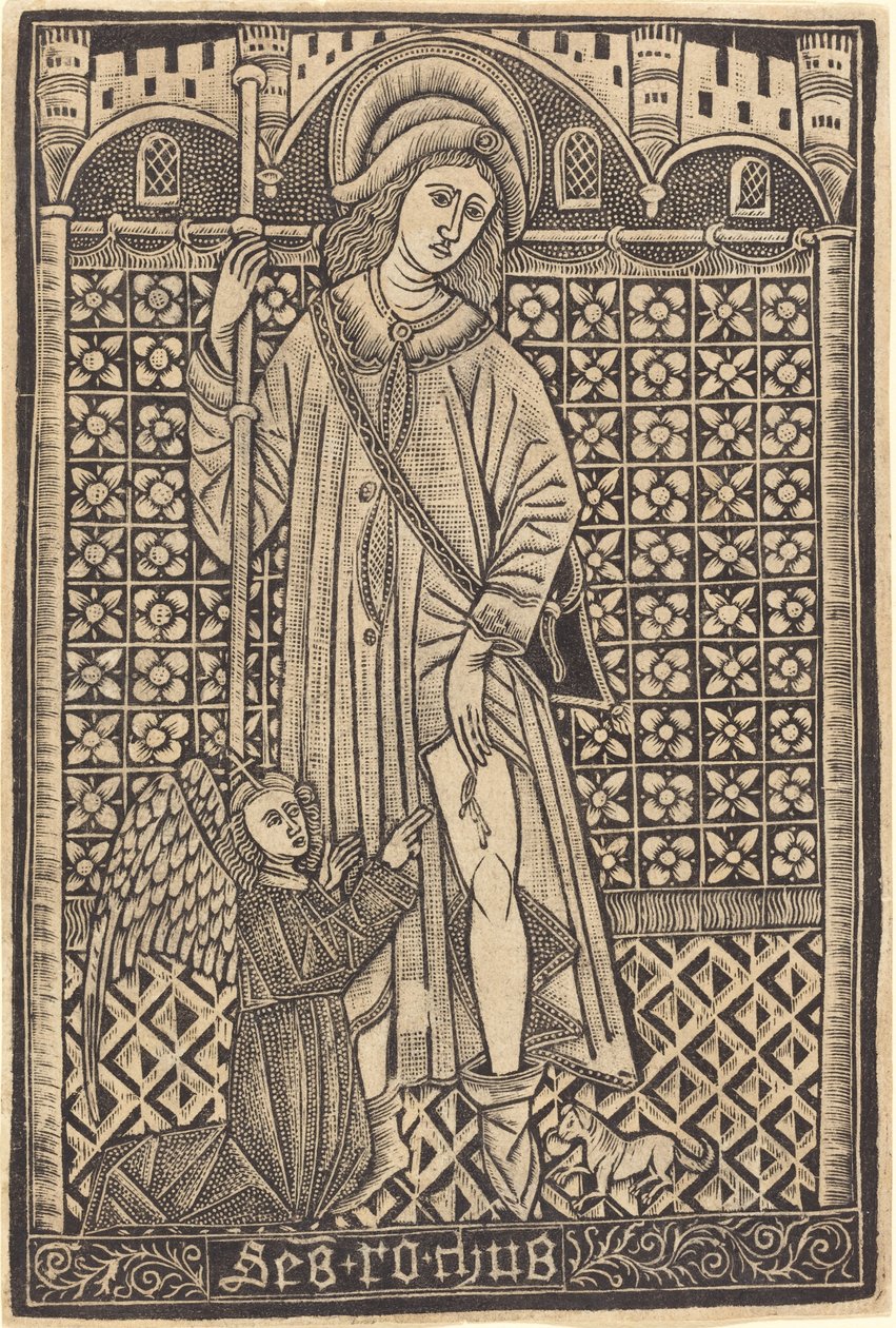 Saint-Roche alkotó: Workshop of Master of the Cologne Arms