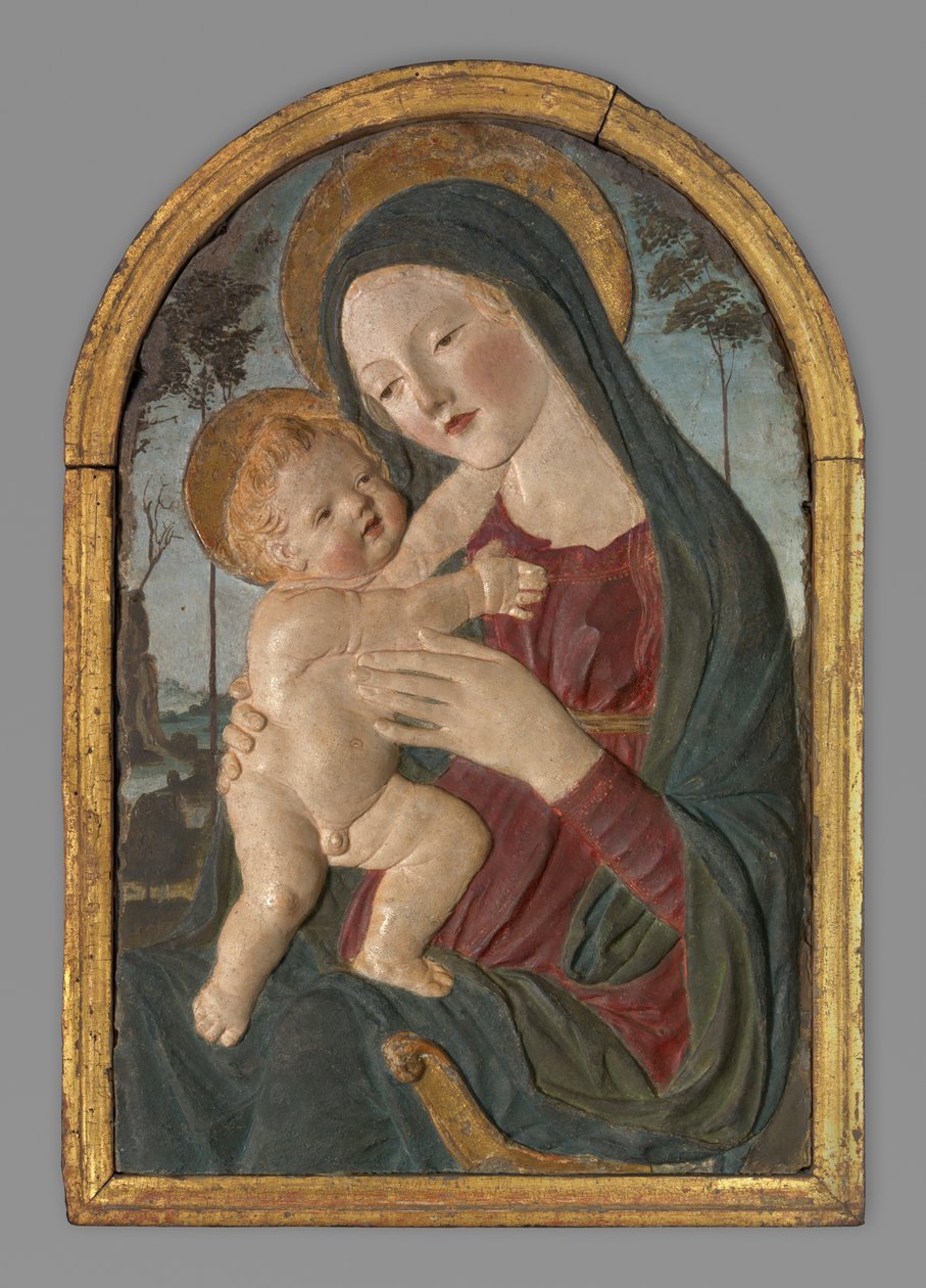 Madonna és gyermeke alkotó: Workshop of Neroccio de