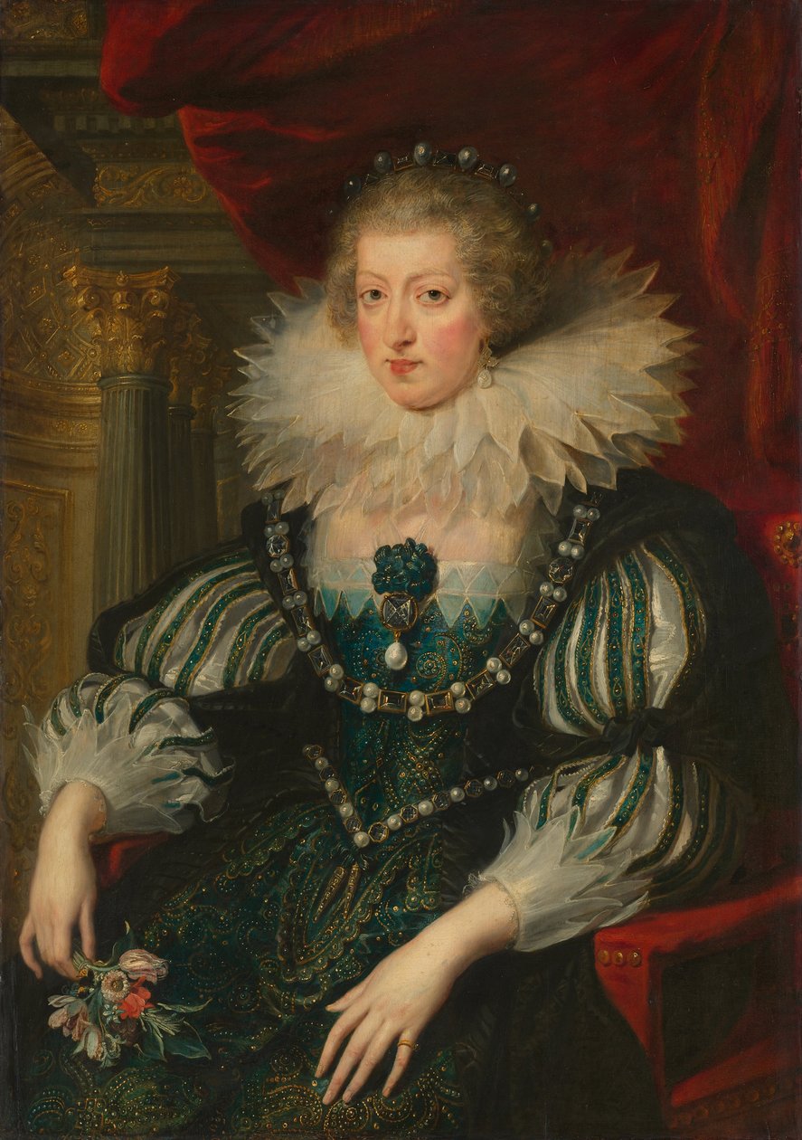 Holland: Anna of Austria (1601-1666) Anna of Austria (1601-66). XIII. Lajos francia király felesége. alkotó: Workshop of Peter Paul Rubens