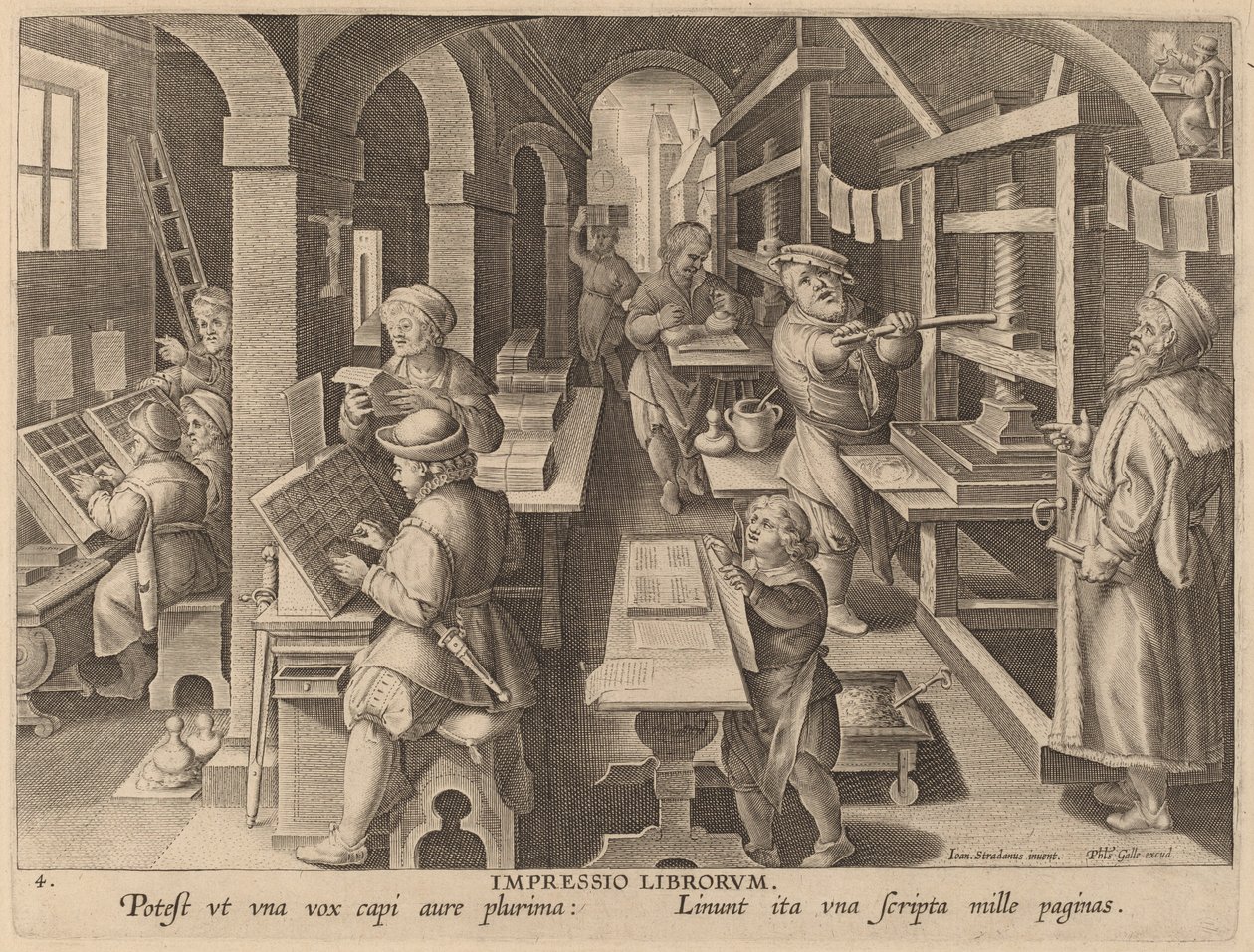 Könyvek nyomtatása alkotó: Workshop of Philip Galle after Jan van der Straet